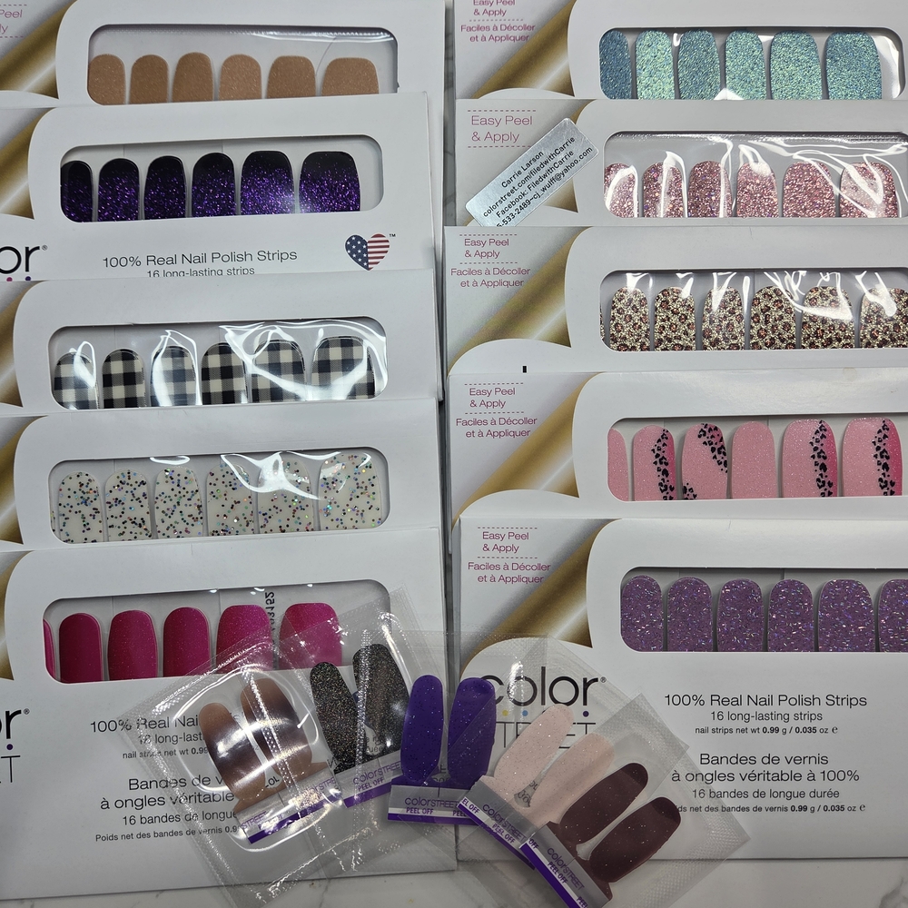 Grab Bag # 19: Color Street Glitter and Patterned Nail Strips Collection